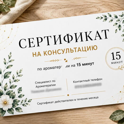 Консультация ароматерапевта 15 минут