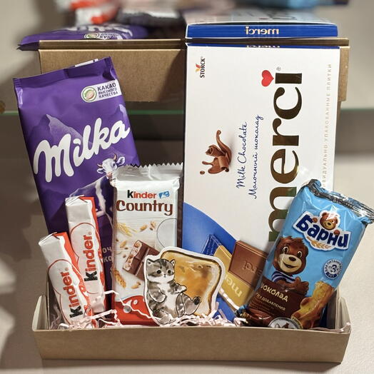 Сладкий подарочный бокс «От всего сердца»