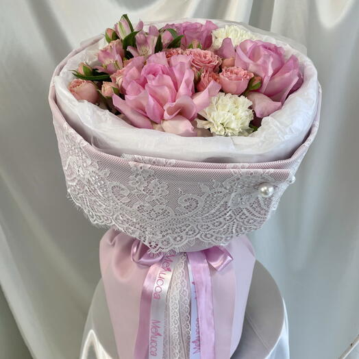 Ажурный букет с кружевом🎀