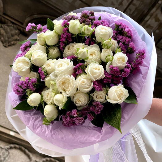 Roses for her, букет из кустовых роз