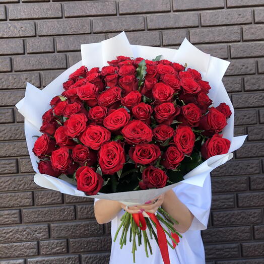 Букет из 59 роза 🌹 🔥♥️