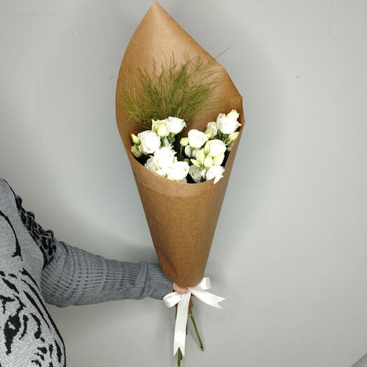 Эустома Rosi White в крафте