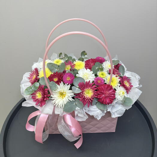 «Розовое облако» Астры с эвкалиптом🌸