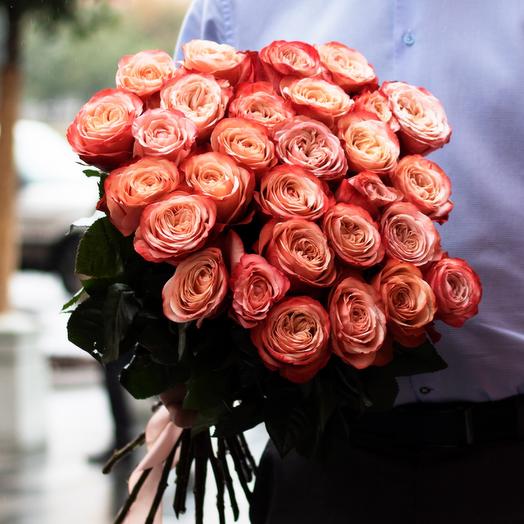 Rosas en forma de peonía
