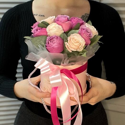 Rosas de peonía en Caja S