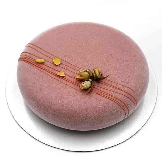 Муссовый торт с двойной начинкой: клубничной и ванильной