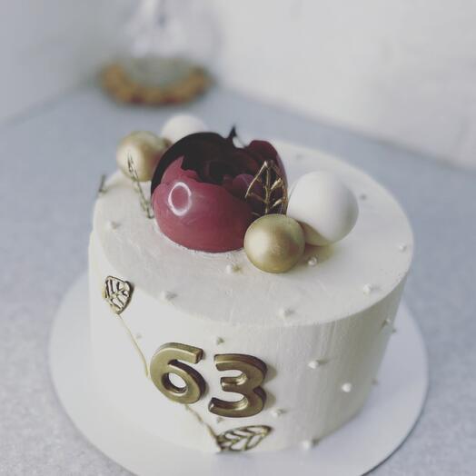 Pastel de rosa de chocolate