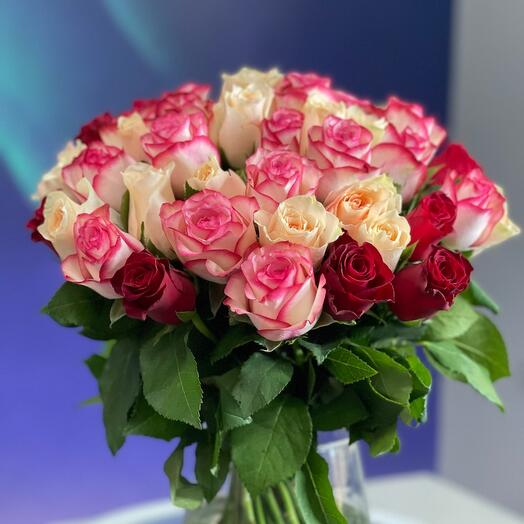 Rosas 51 piezas