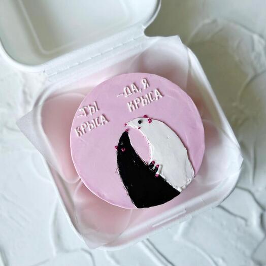Bento cake with a joke