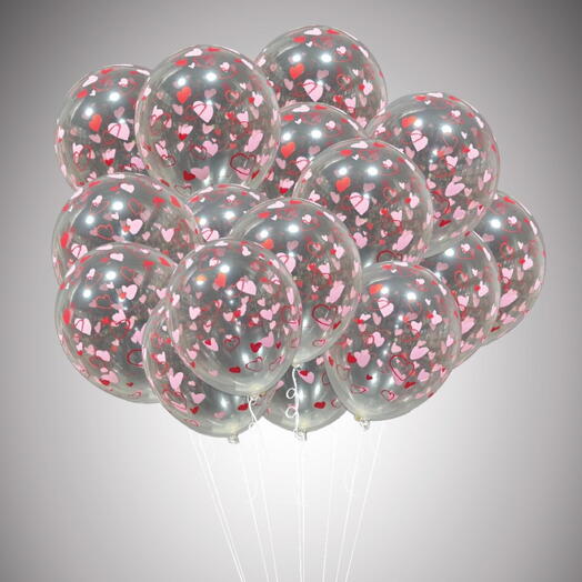 15 love design Ballons set