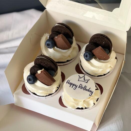 Капкейки happy Birthday