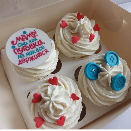 Капкейки маме в подарок с 8 Марта