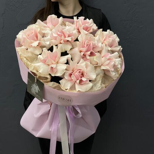 French pink roses