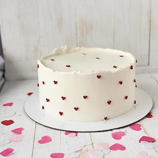 Шоколадный торт с сердечками 2 кг без сахара и без глютена. Для девушки/ парня/ на годовщину