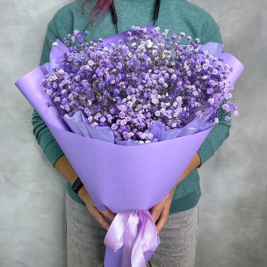 Букет сиреневой гипсофилы 💜