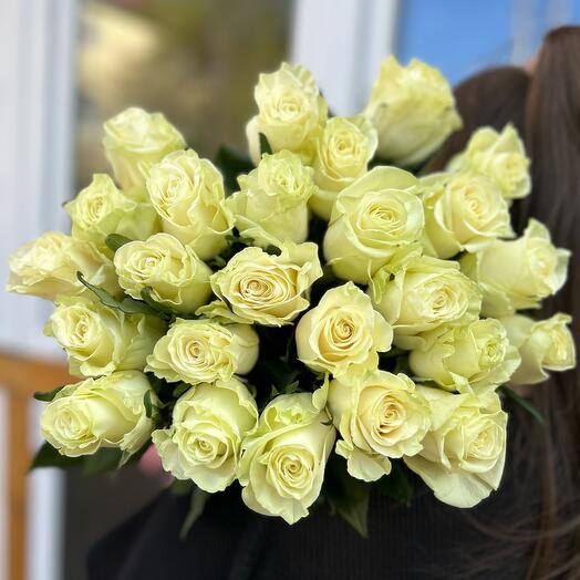 25 rosas blancas 🌿