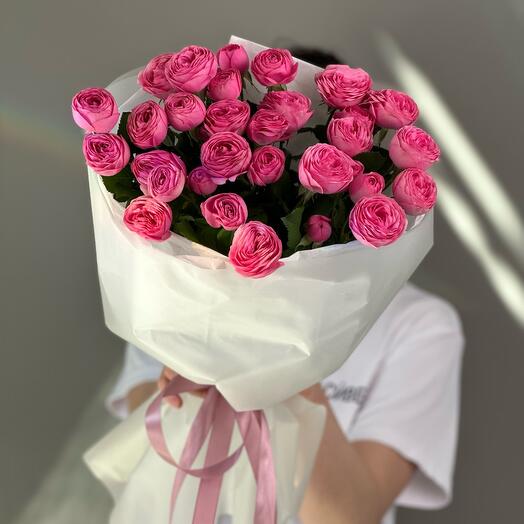 Для самой прекрасной💗 Букет из пионовидных кустовых роз😍