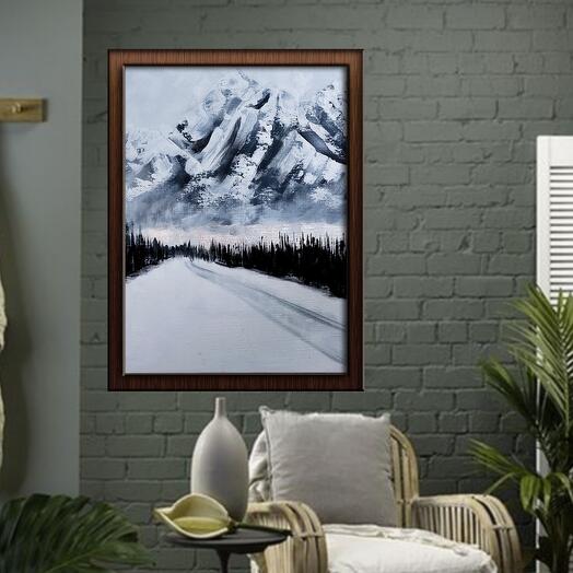 Картина фактурная "Вершины"