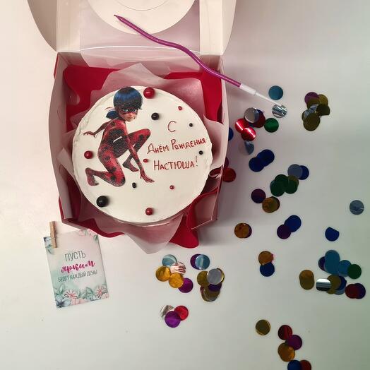Бенто торт на День Рождения.Торт Леди Баг