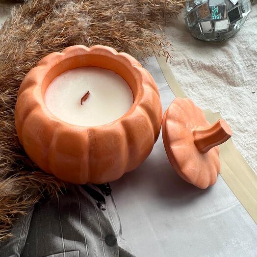 Свеча с ароматом тыквенно-карамельный хруст
