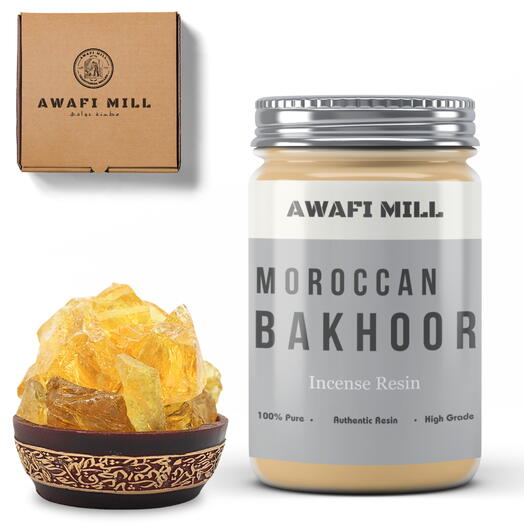 AWAFI MILL Moroccan Bakhoor | Aromatic Resin - Bottle of 100 Gram