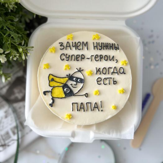 Бенто -торт в подарок папе «Супергерой»