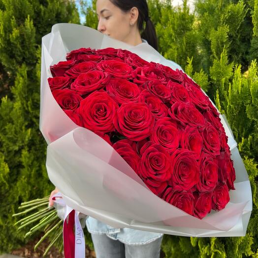 Хит🔥 Большой букет из 51 красной розы