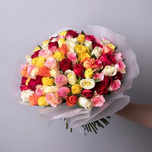 Роза Кения микс премиум 40 см