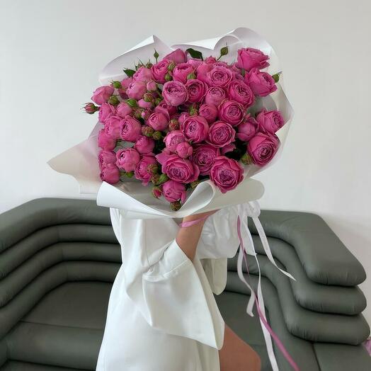 Букет из кустовой розы 🌹