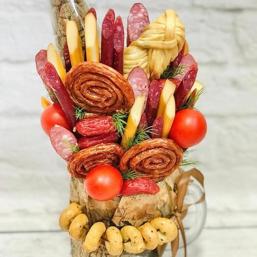 Букет Колбасный Мясной в кружке