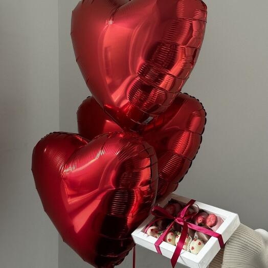 КОМБО НАБОР «КРАСНЫЕ СЕРДЦА»