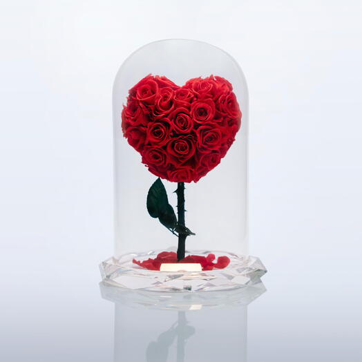 Crystal Infinity Roses Red