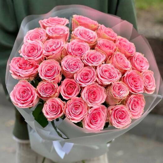 33 шикарные розовые розы🎀