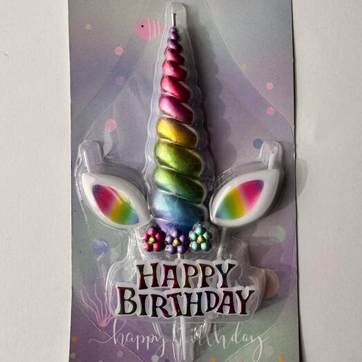 Vela de la torta del Unicornio 3 unids Cake candles UNICORNIO 3 unids