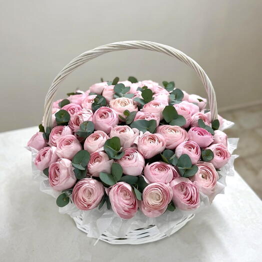 Blush whisper basket