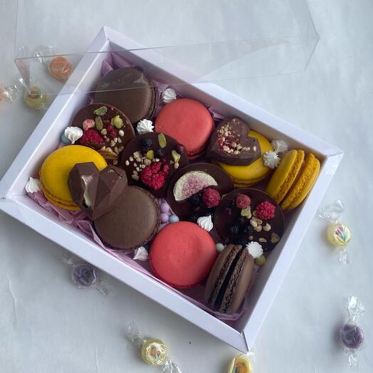 Дофаминовый набор макарун и шоколада 🍫 маме 🌸