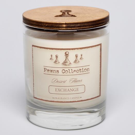 Ароматическая свеча Pawns Collection с ароматом EXCHANGE 300 мл запечённая в карамели тыква