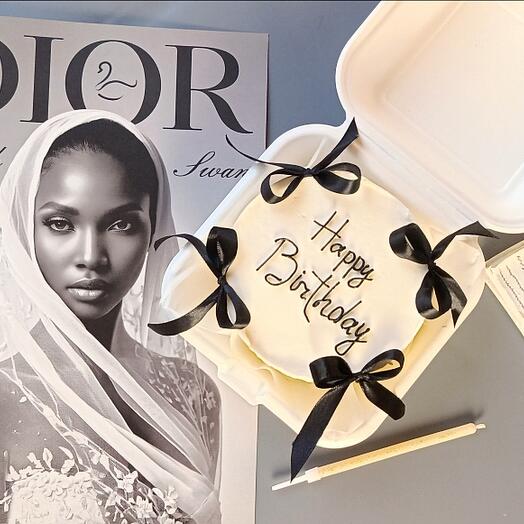 Бенто торт с бантиками, бенто торт happy birthday
