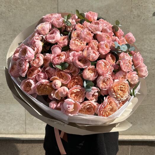 Букет из кустовой розы Джульетта