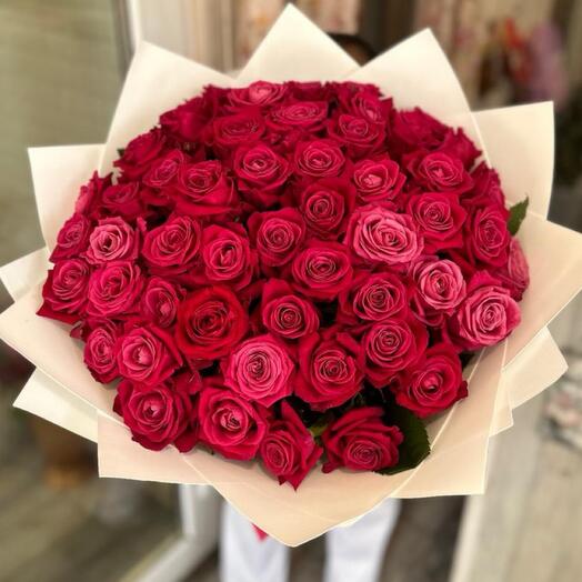 Букет из 51 розы 🌹