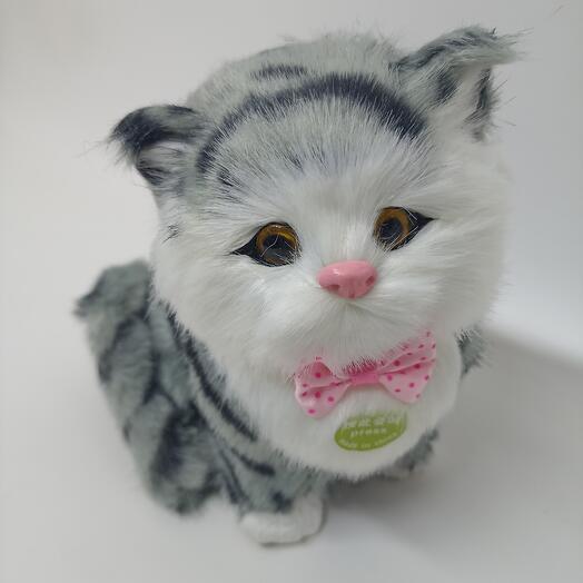 Игрушка из натуральноко меха "Кот"