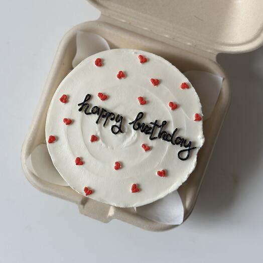 Бенто торт в подарок на день рождения «happy birthday