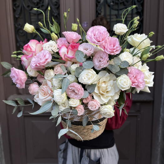 Basket with flowers