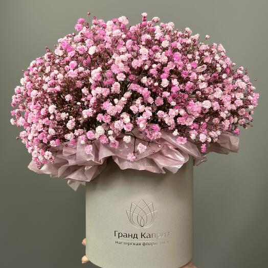 Композиция из розовой гипсофилы (13 шт)