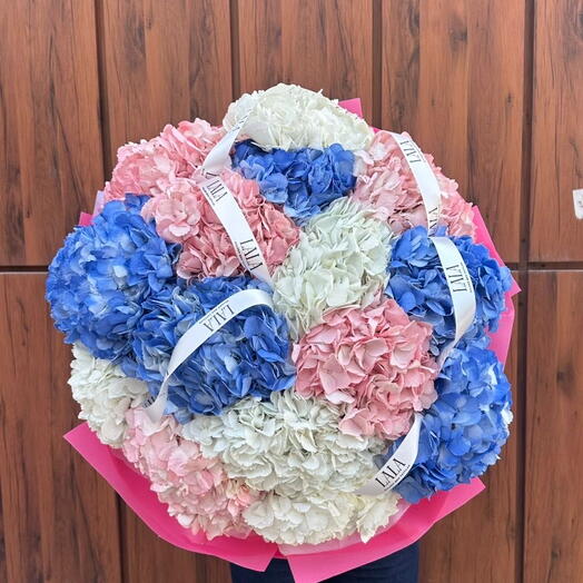 Моно букет из гортензии