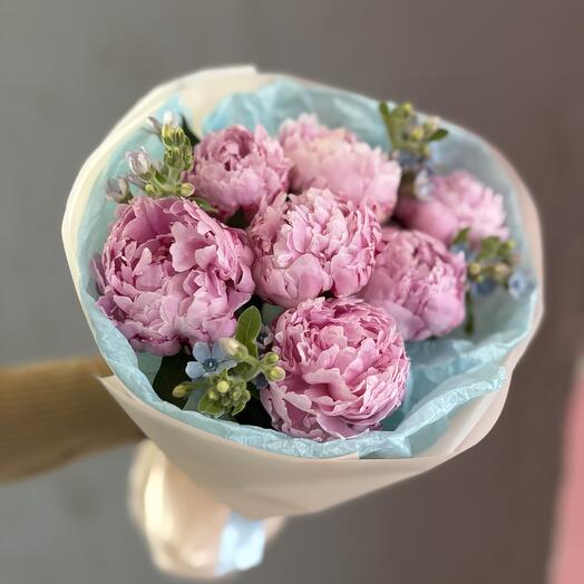 Летний ТОП🌸Пионы и голубой оксипелалум