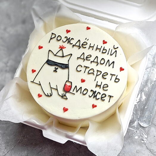 Прикольный бенто-торт с котом в подарок