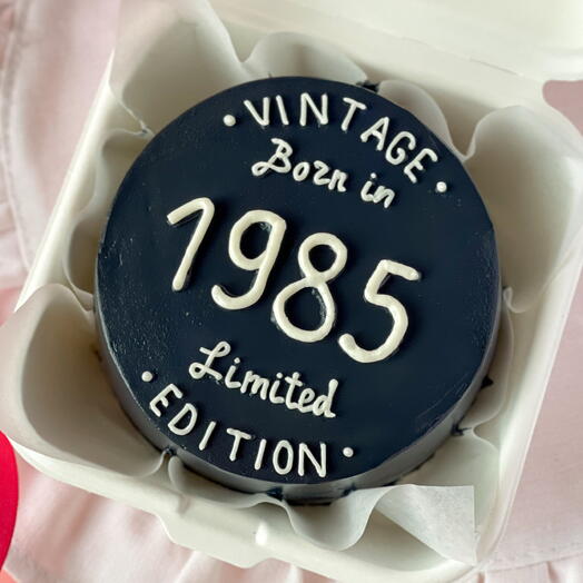 Бенто торт на день рождения чёрный