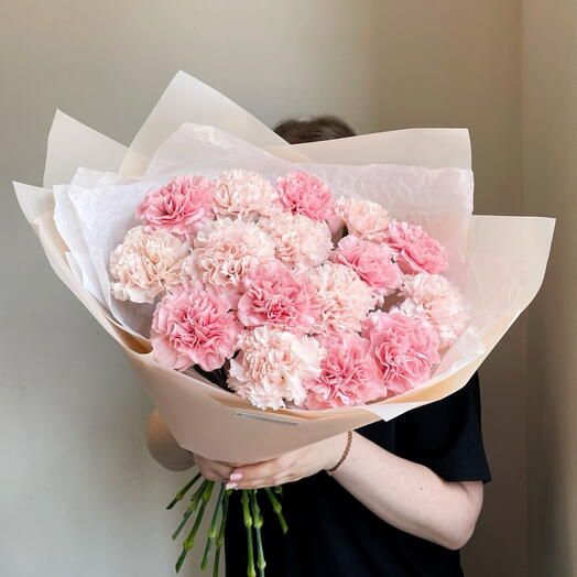 Букет из 15 диантусов «Ажурное кружево»🌸