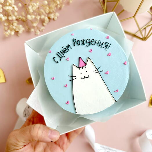 Бенто торт котик